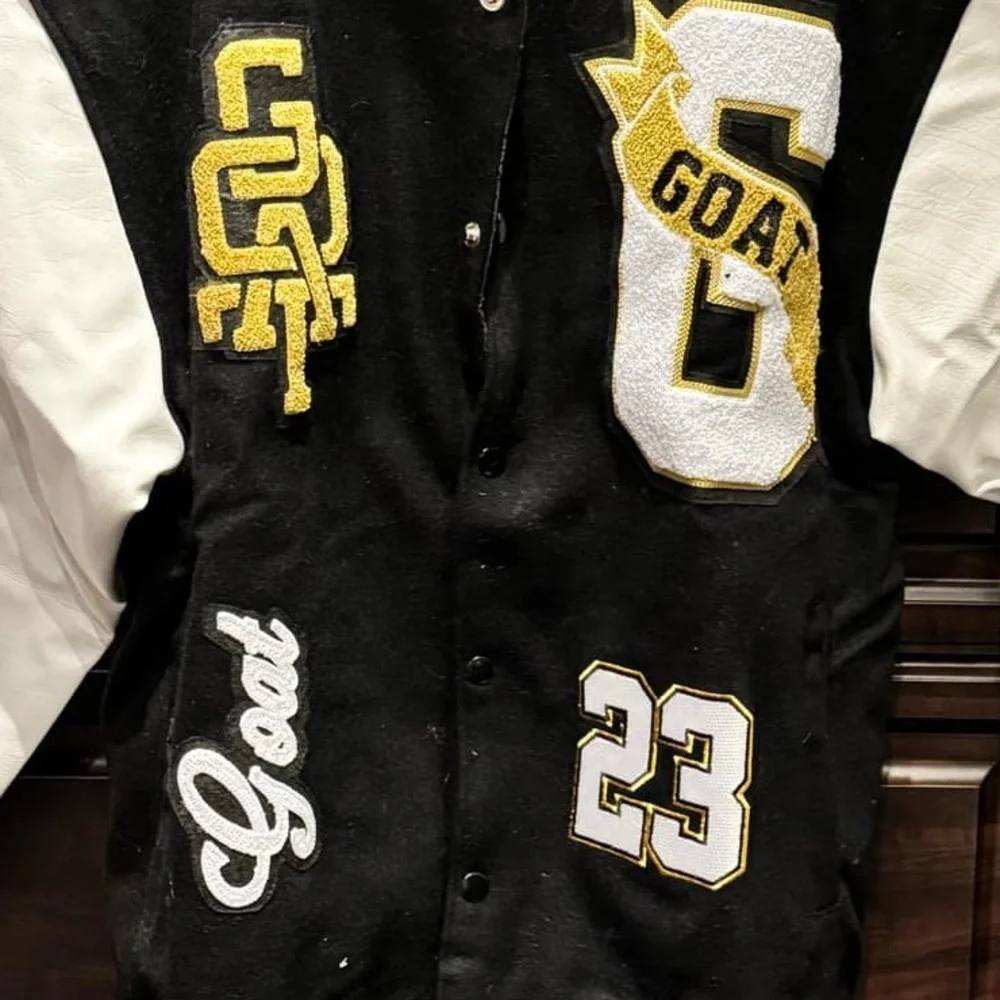 Sneaker gallery Chicago GOAT  Varsity Jacket MEDIUM new with tags faux leather